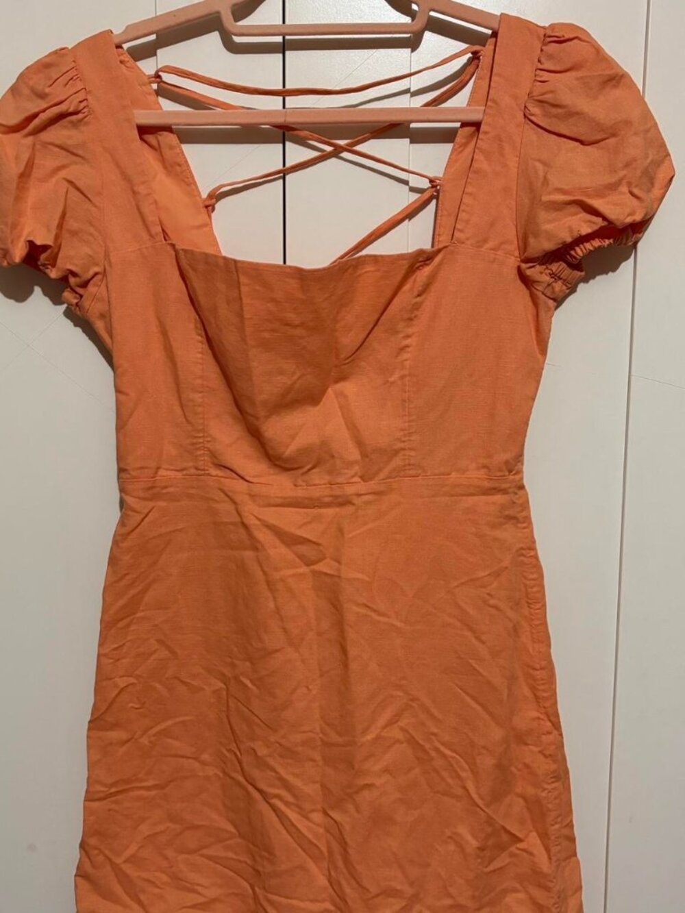 Aritzia Sunday Best Orange Dress Size 4